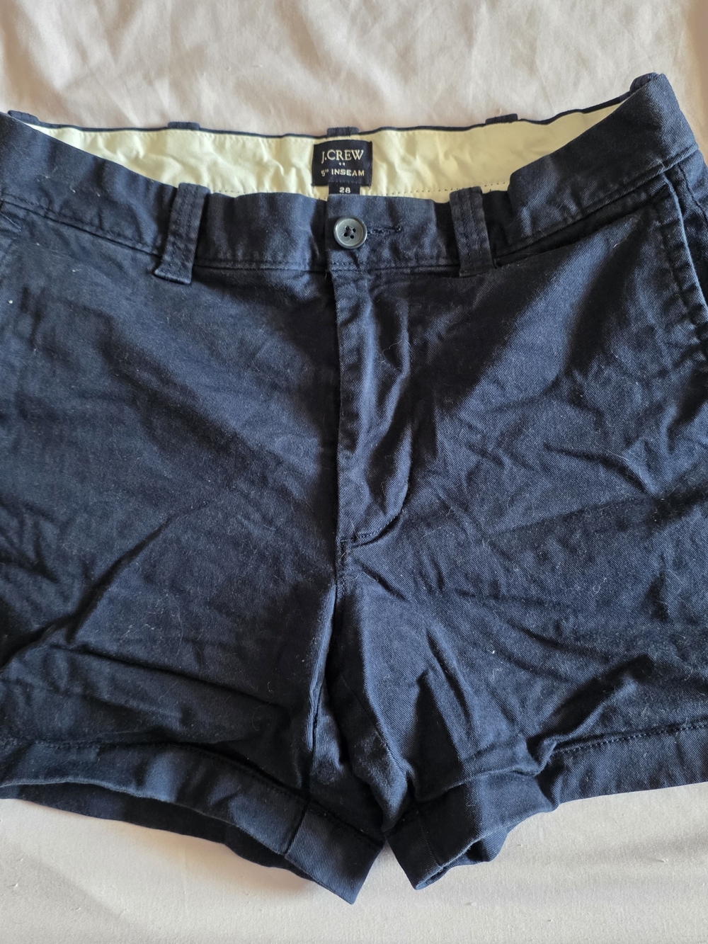 J. Crew Navy Flat Front Men’s Shorts
